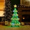 Glitzhome® 4.5ft. Lighted Christmas 3D Mesh Tree Outdoor Décor